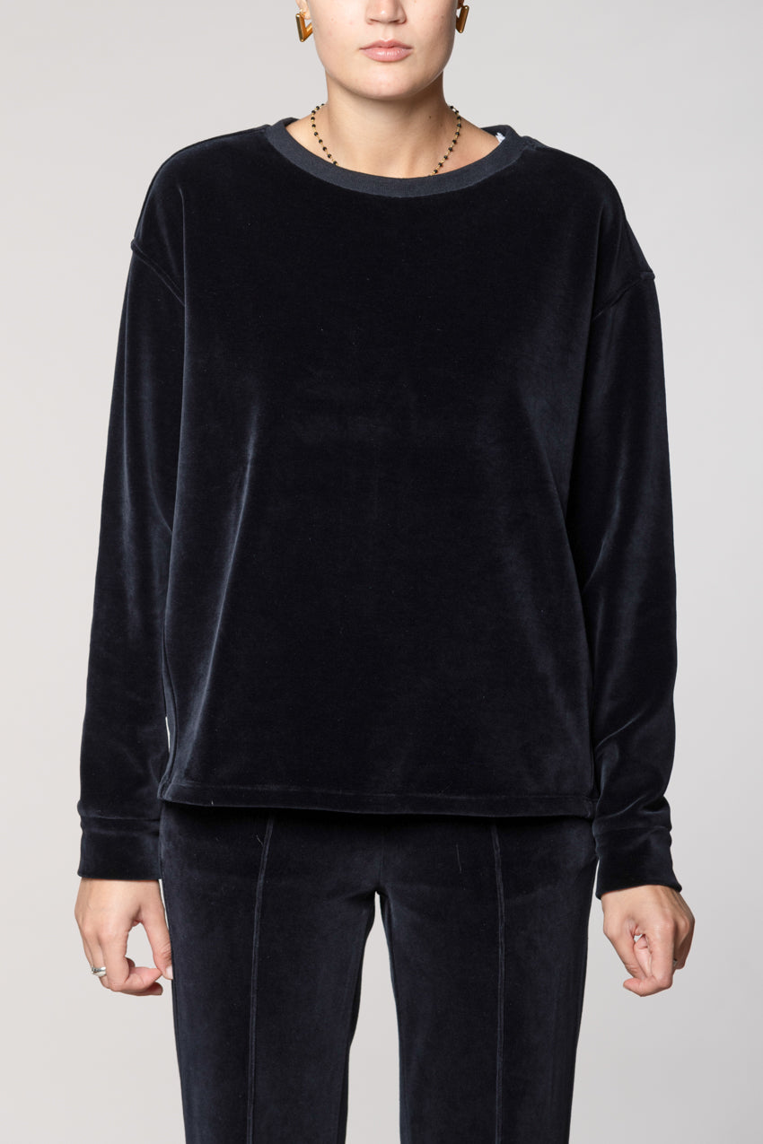 Beverly felpa donna in jersey ciniglia