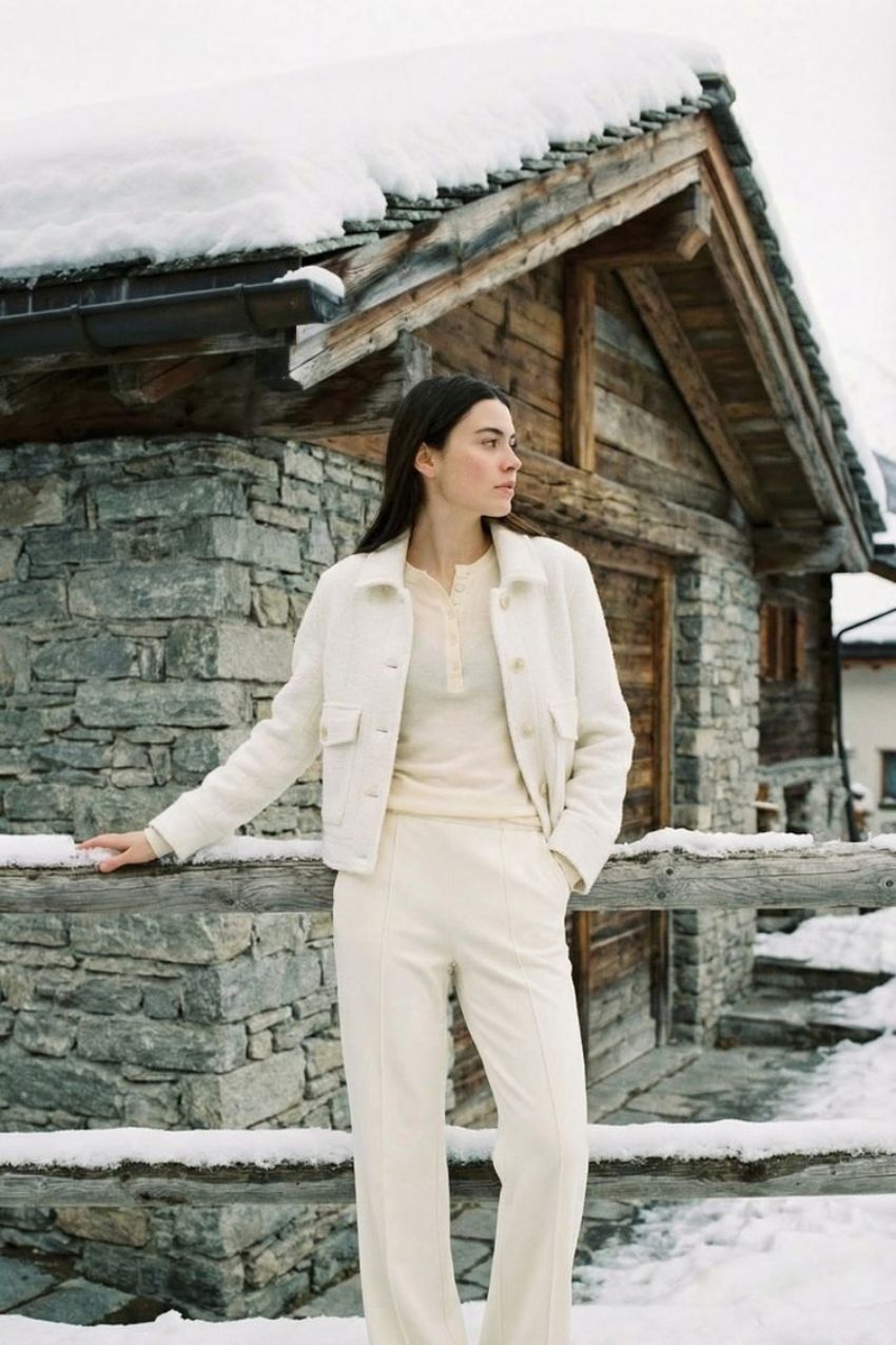 Odette Damenjacke aus Wollbouclé