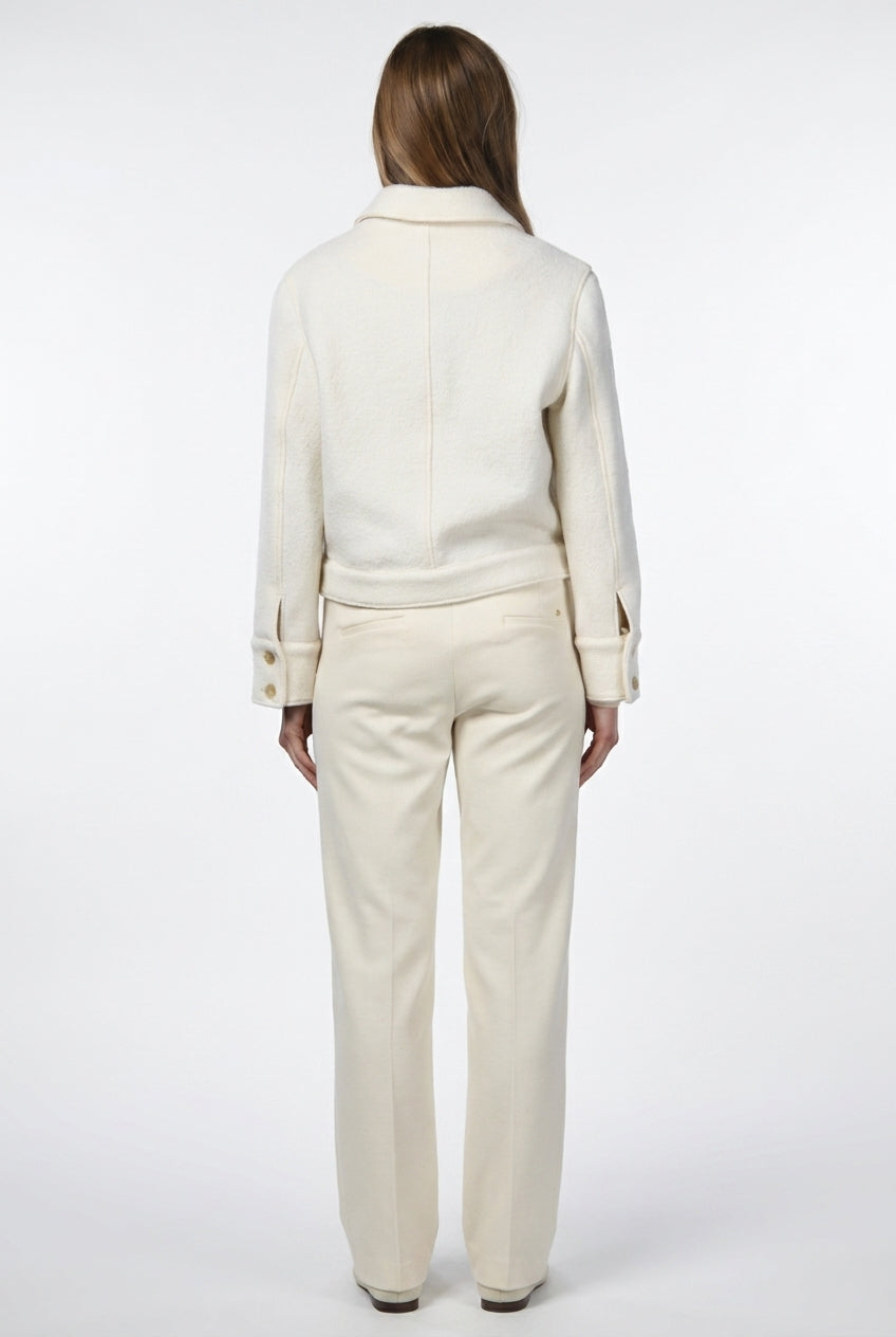Odette Damenjacke aus Wollbouclé
