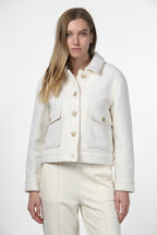 Odette Damenjacke aus Wollbouclé