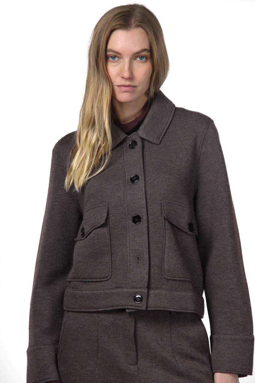 Odette giacca donna in jersey doppio