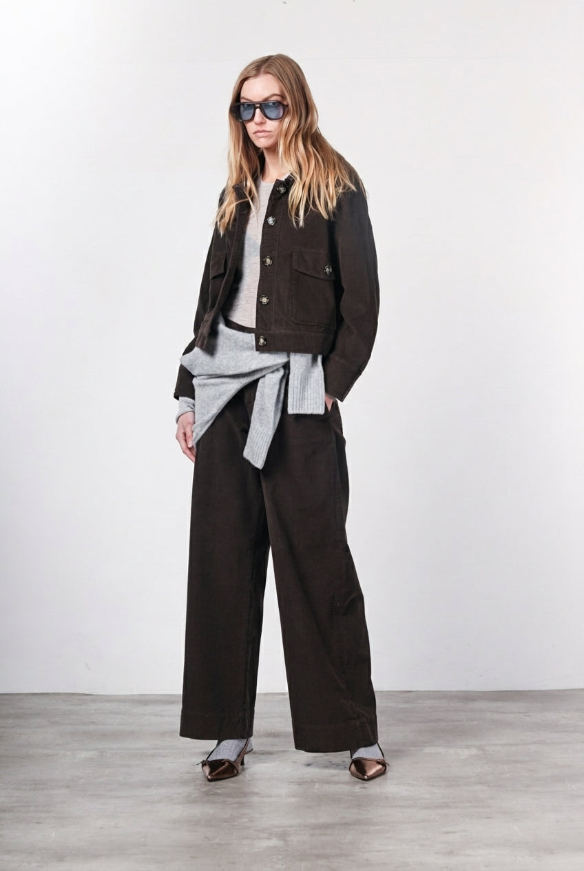 Odette giacca donna in velluto 500 righe
