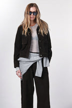 Odette giacca donna in velluto 500 righe
