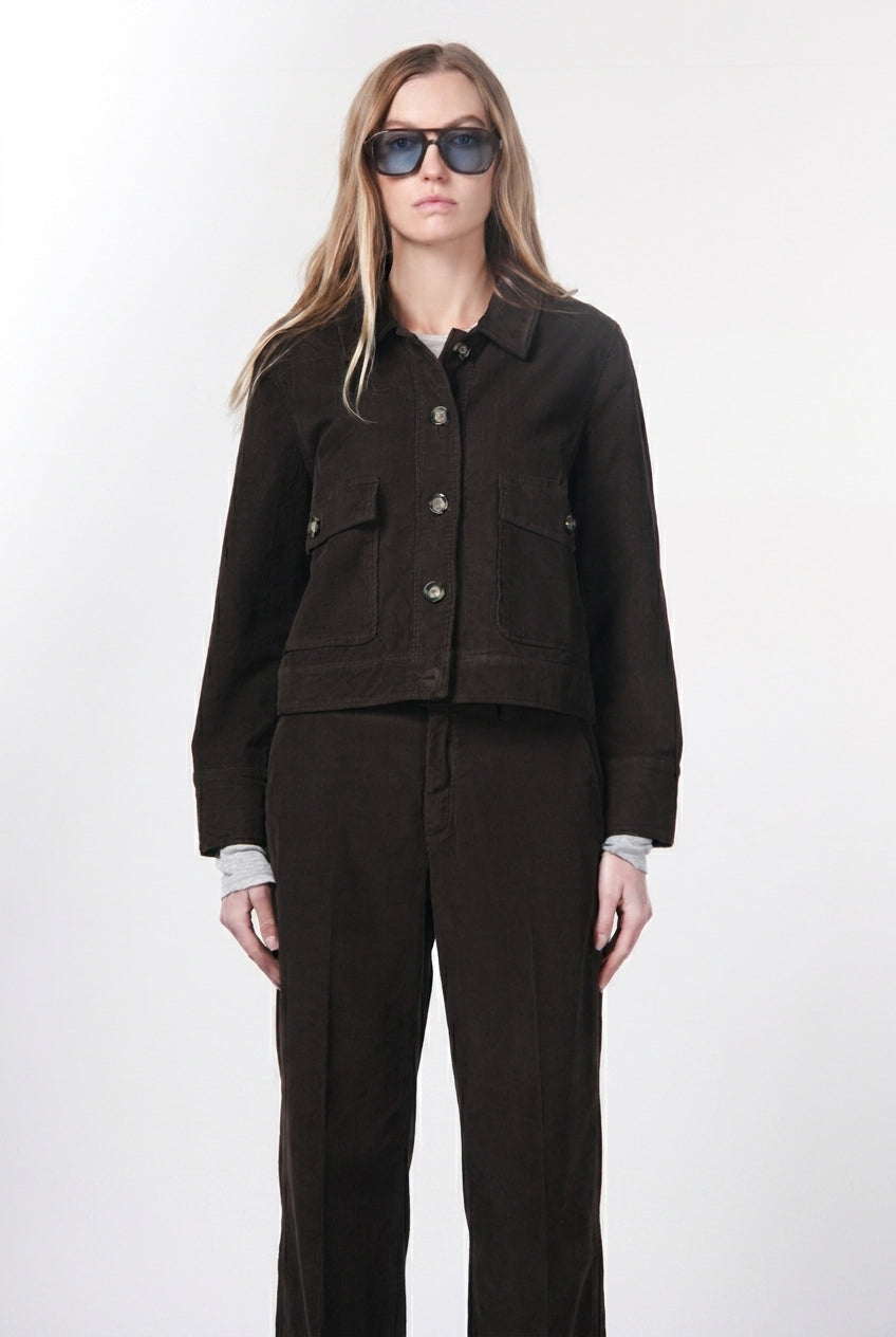 Odette giacca donna in velluto 500 righe