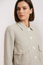 Odette Jacke Damen aus Natté