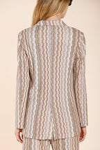 Irene Blazer Damen aus Jersey Streifenmuster