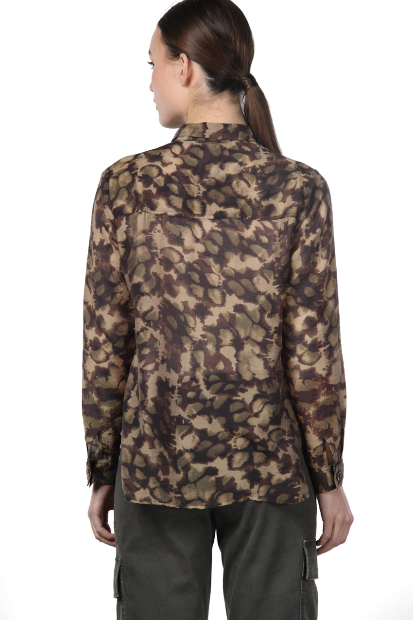 City Field Damenjacke aus Musselin mit Camouflage-Muster