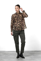 City Field Damenjacke aus Musselin mit Camouflage-Muster