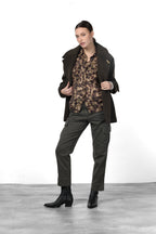 City Field Damenjacke aus Musselin mit Camouflage-Muster