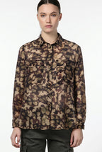 City Field Damenjacke aus Musselin mit Camouflage-Muster
