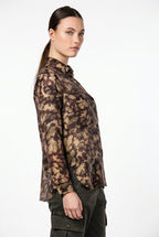 City Field Damenjacke aus Musselin mit Camouflage-Muster