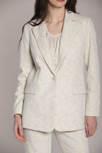 Foto 4 Irene blazer donna lungo in jersey lurex