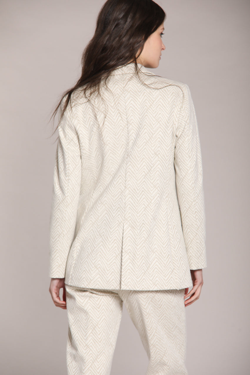 Foto 5 Irene blazer donna lungo in jersey lurex