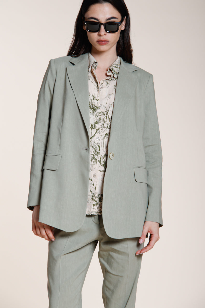 Irene Blazer Dame aus Leinen Viskose Mischgewebe