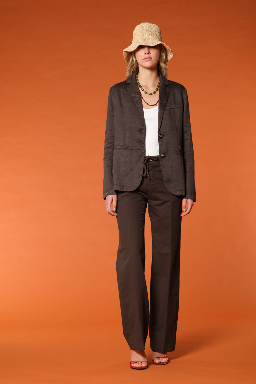 Irene blazer donna in lino e twill di cotone