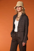 Irene blazer donna in lino e twill di cotone