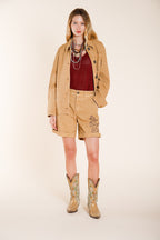 Irma Pockets Jacke Damen aus geflammtem Panama