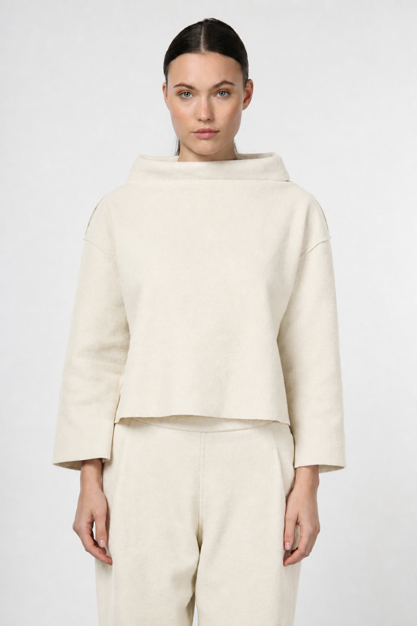 Nathi Damen-Sweatshirt aus Wolltuch
