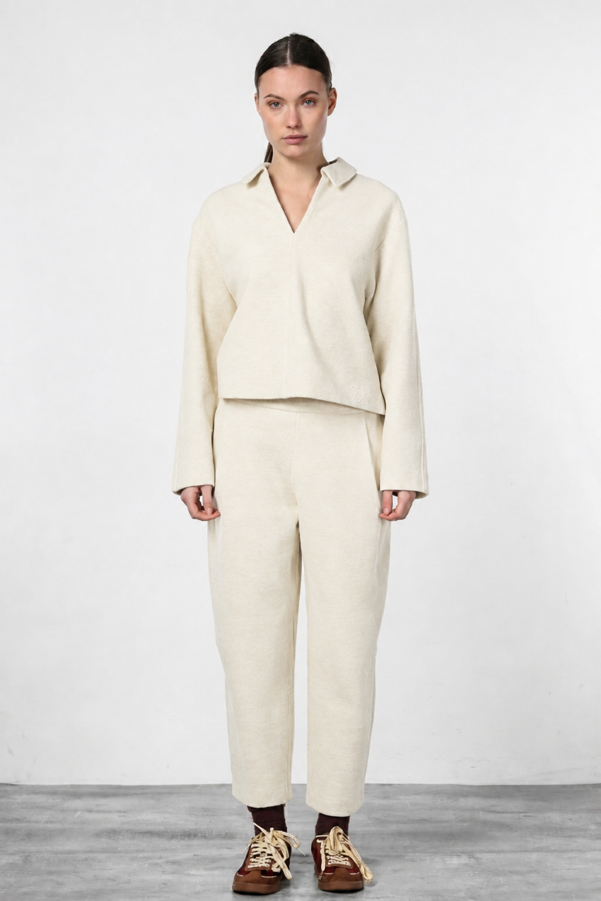Simon Damen-Sweatshirt aus Wolltuch