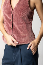Ellen Damenweste aus Breitcord