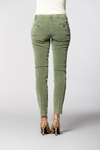 Jaqueline Archivio pantaloni chino donna in velluto 1000 righe slim fit