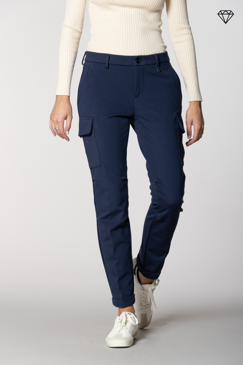 Chile City pantalone cargo donna in jersey tecnico slim fit ①