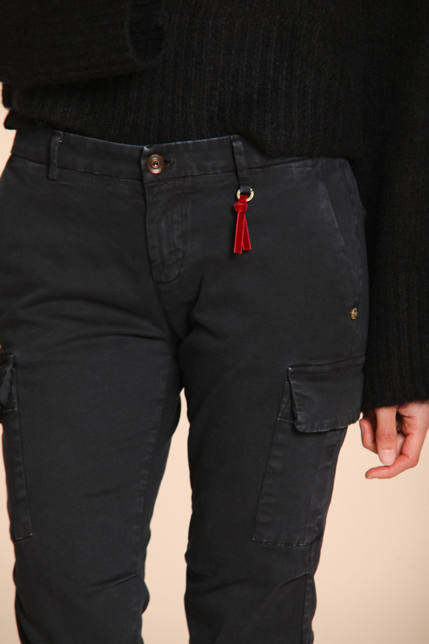 Chile City Damen-Cargohose aus Satin Slim Fit