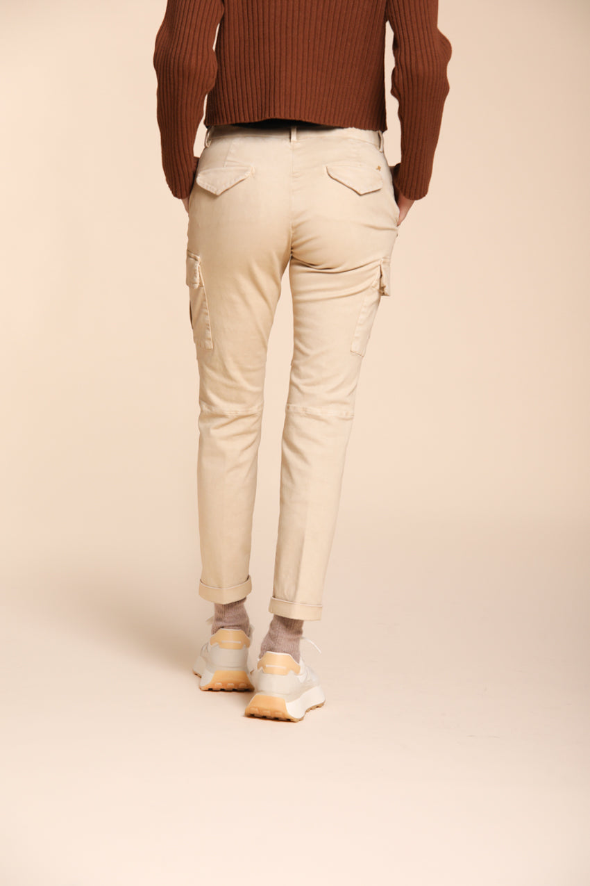 Chile City Damen-Cargohose aus Satin Slim Fit