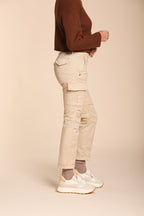 Chile City Damen-Cargohose aus Satin Slim Fit