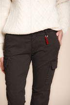 Chile City Damen-Cargohose aus Satin Slim Fit