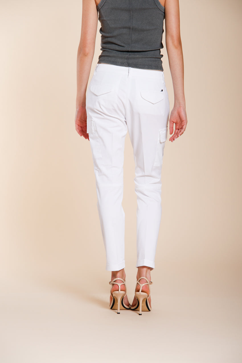 Chile City Hose Cargo Damen aus Stretch-Gabardine slim fit