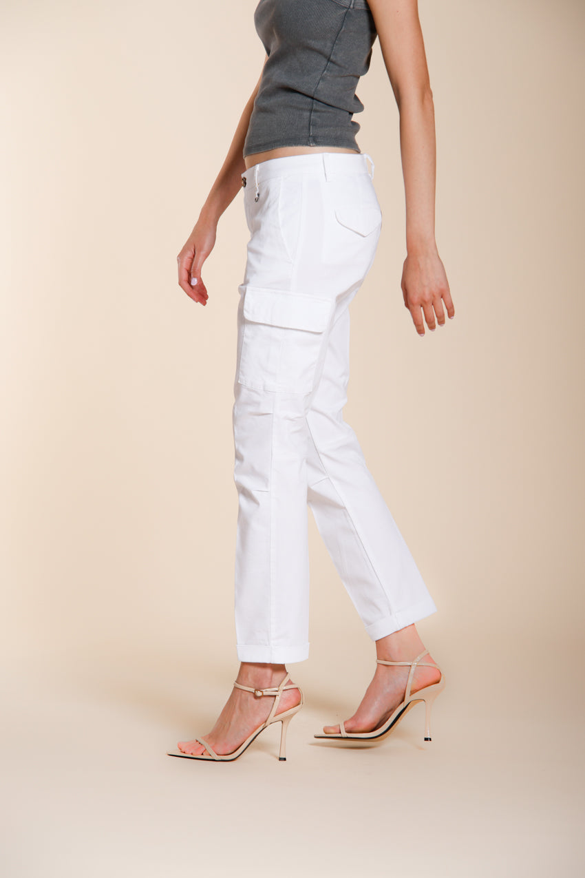 Chile City Hose Cargo Damen aus Stretch-Gabardine slim fit