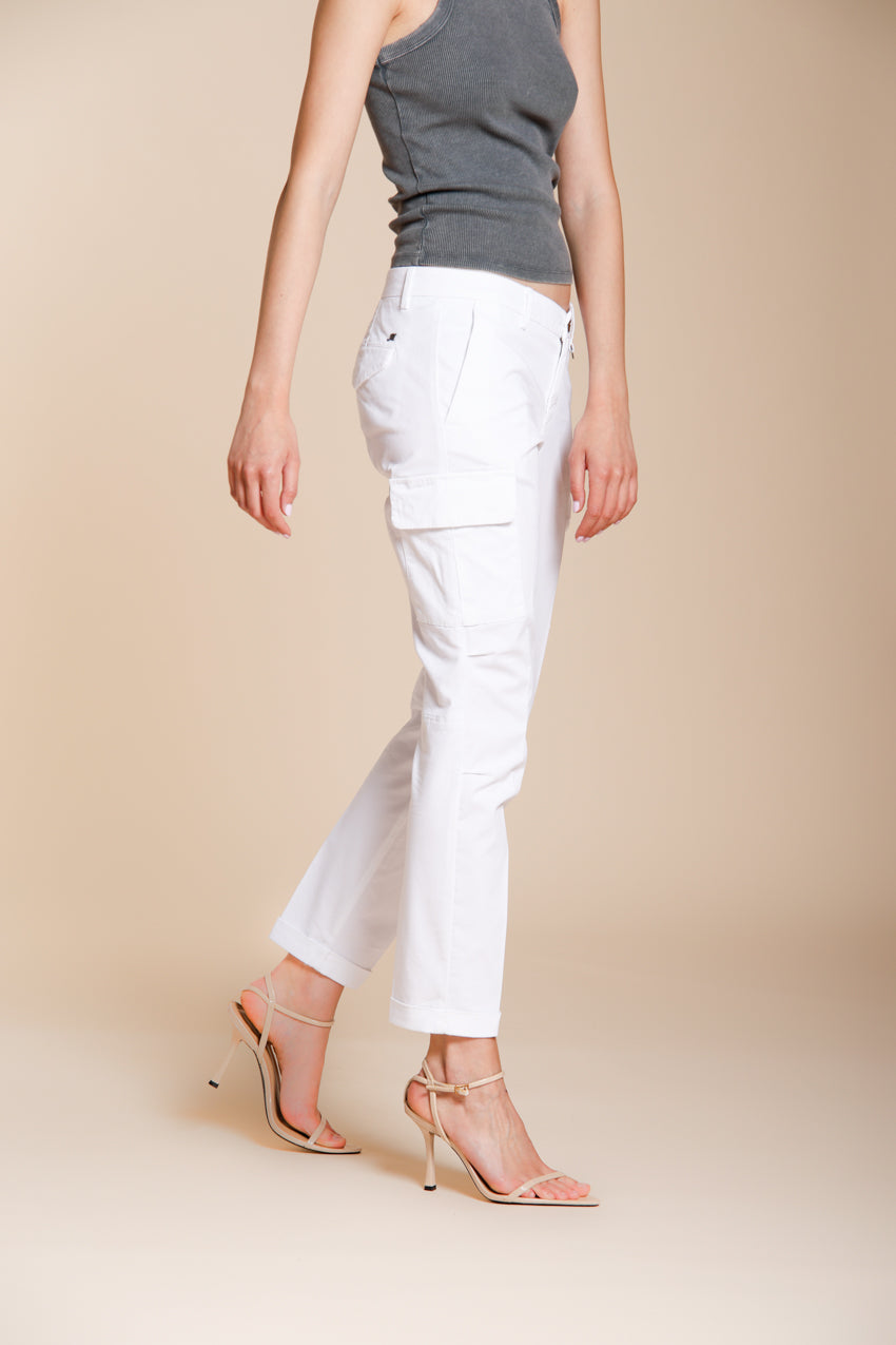 Chile City Hose Cargo Damen aus Stretch-Gabardine slim fit