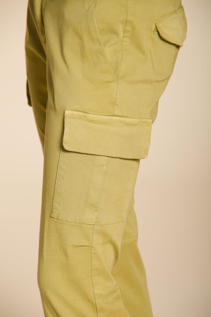 Chile City Hose Cargo Damen aus Stretch-Gabardine slim fit