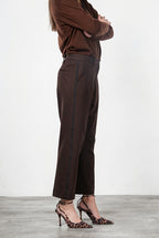 New York O Shape Chinohose für Damen aus technischem Jersey mit carrot fit
