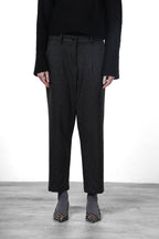 New York O Shape Chinohose für Damen aus Flanell-Jersey mit carrot fit