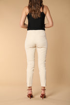 Milano pantalone chino donna in twill di cotone slim fit