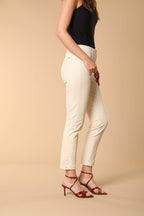 Milano pantalone chino donna in twill di cotone slim fit