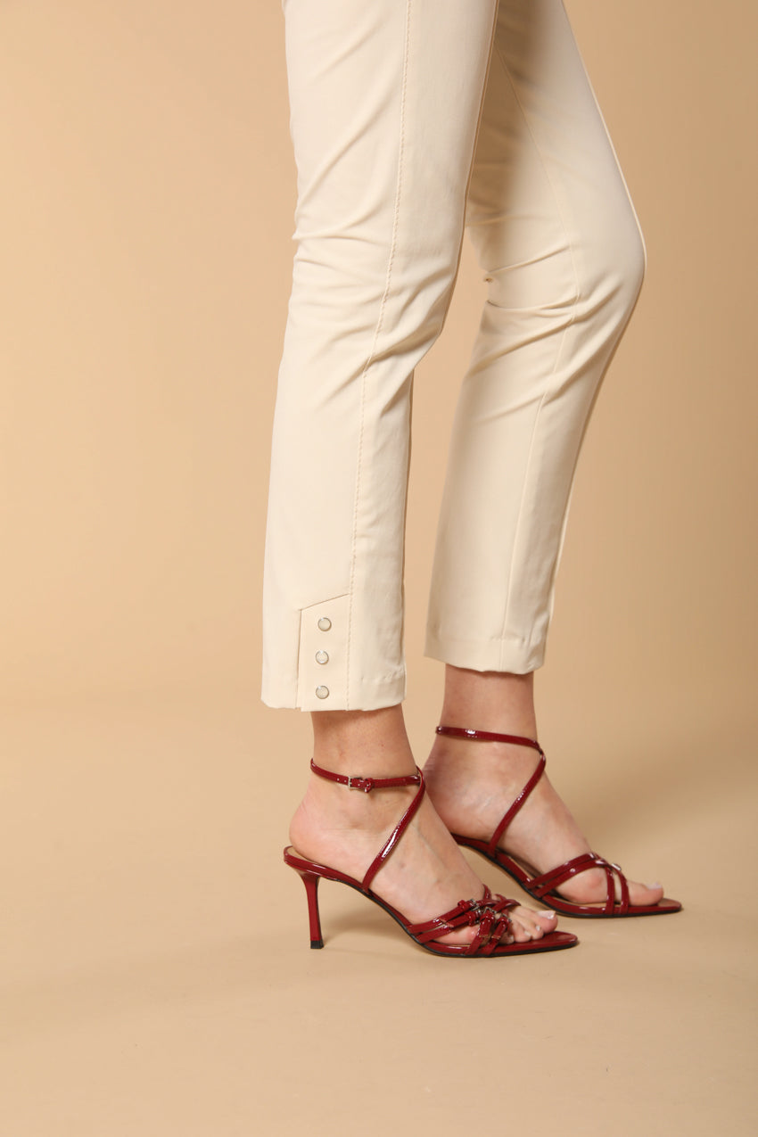 Milano pantalone chino donna in twill di cotone slim fit