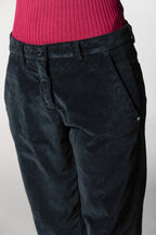 New York Carrot pantalone chino donna in velluto carrot fit