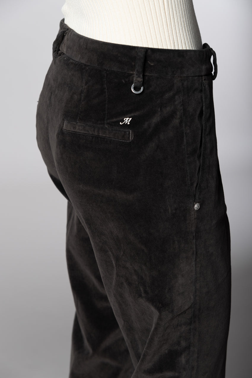 New York Carrot Damen-Chinohose aus Samt carrot fit