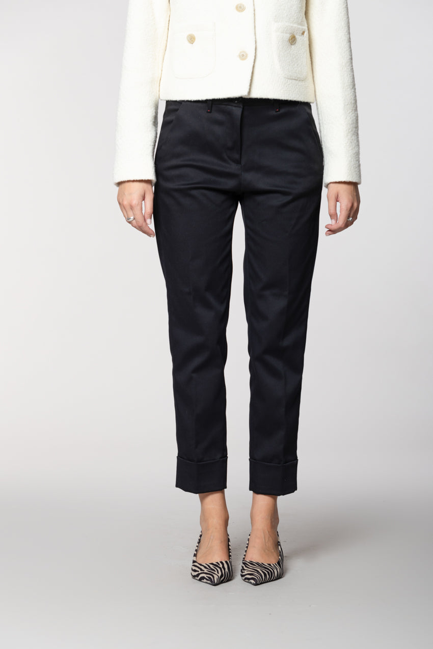 New York Carrot pantalone chino donna in gabardina carrot fit