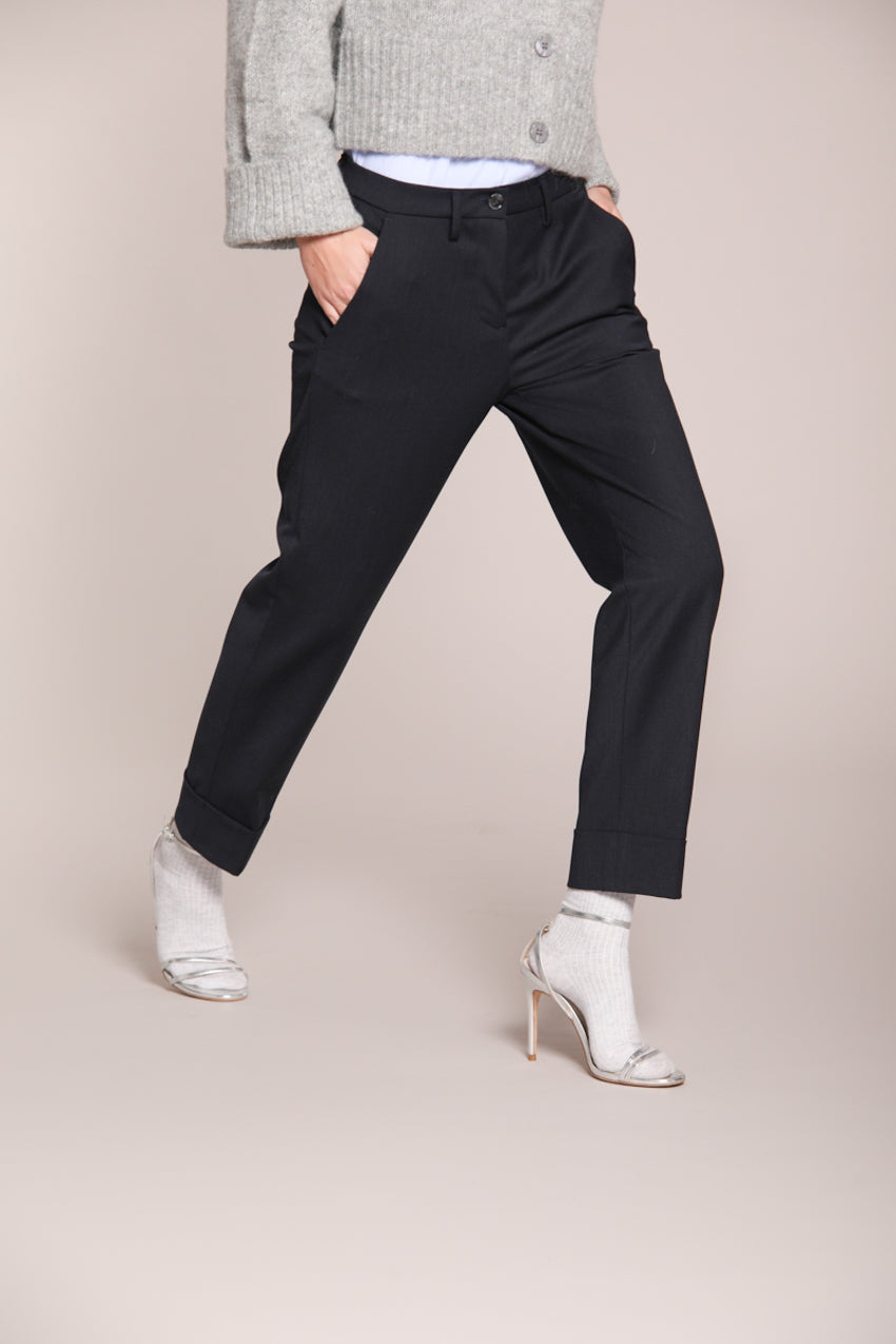 Foto 1 New York Carrot pantalone chino donna in lana carrot fit