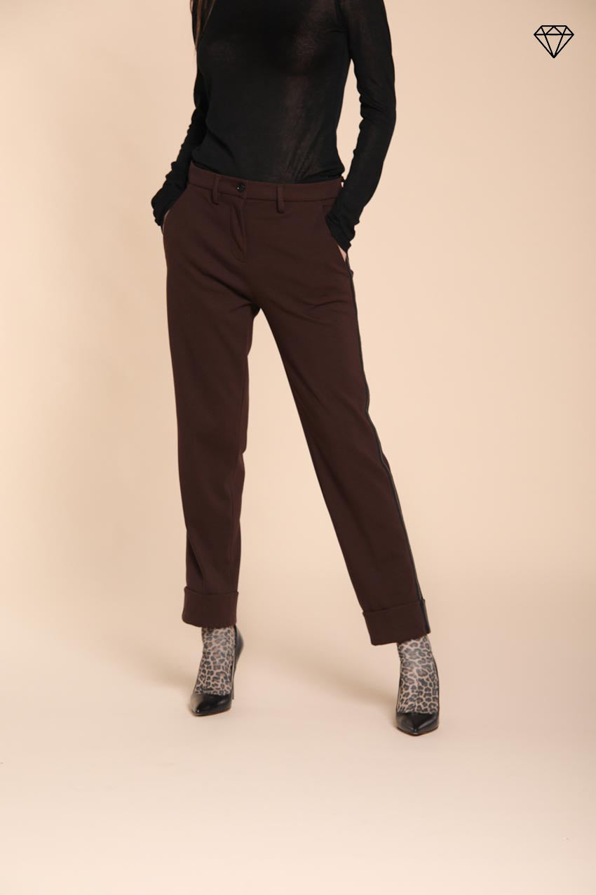 Foto 1 New York Carrot pantalone chino donna in jersey tecnico carrot fit ①