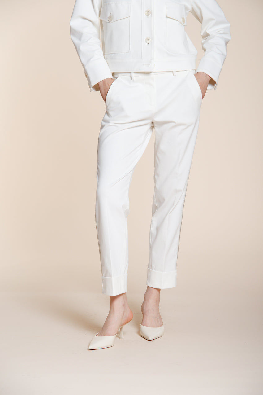 New York Carrot pantalone chino donna in jersey carrot fit
