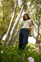 New York Carrot pantalone chino donna in denim carrot fit