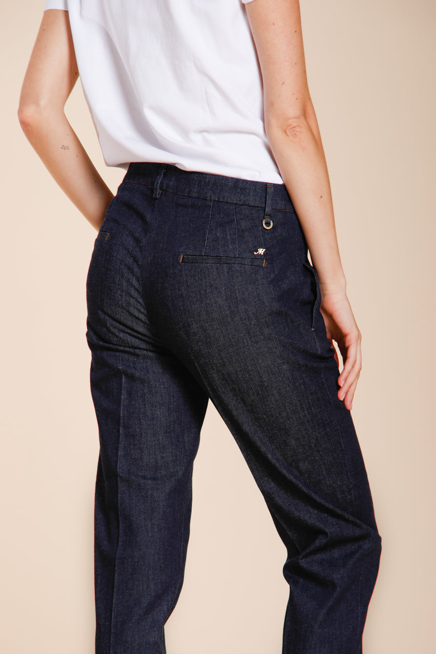 New York Carrot pantalone chino donna in denim carrot fit