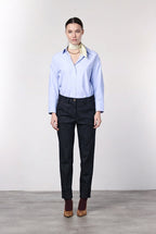 New York Carrot pantalone chino donna in denim stretch carrot fit ①