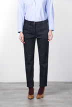 New York Carrot pantalone chino donna in denim stretch carrot fit ①