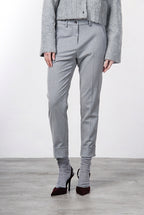 New York Carrot pantalone chino donna in lana carrot fit
